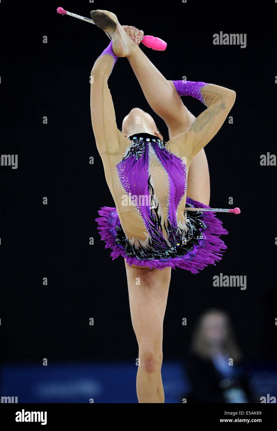 FRANCESCA JONES WALES SECC HYDRO GLASGOW SCOTLAND 25 July 2014 Stock Photo