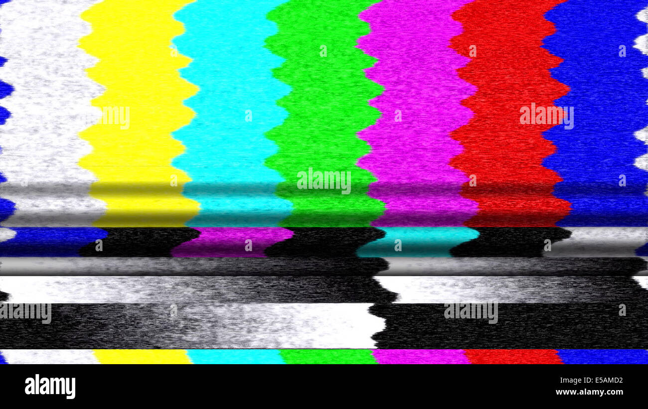 TV Color Bars 0213 Stock Photo