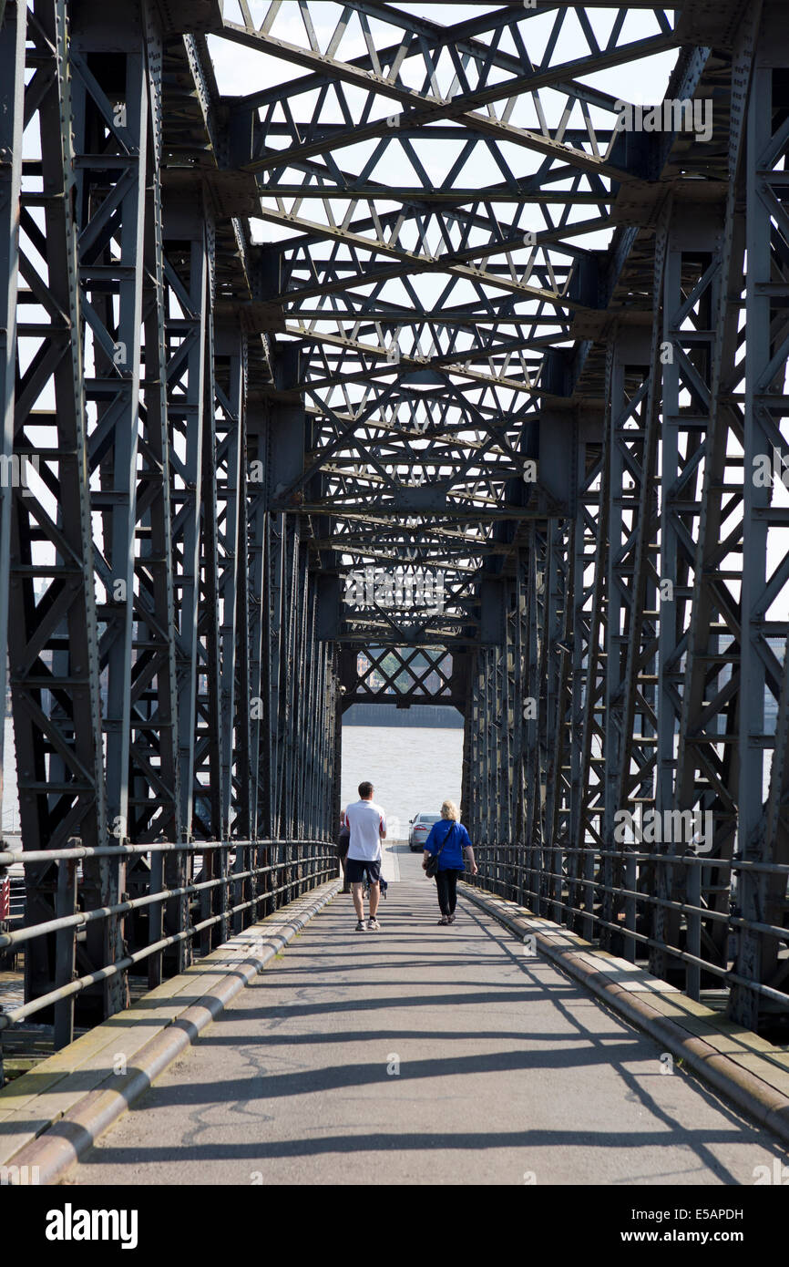 Tilbury Landing Stage Access Bridge. A Multiple Kingpost Truss Bridge