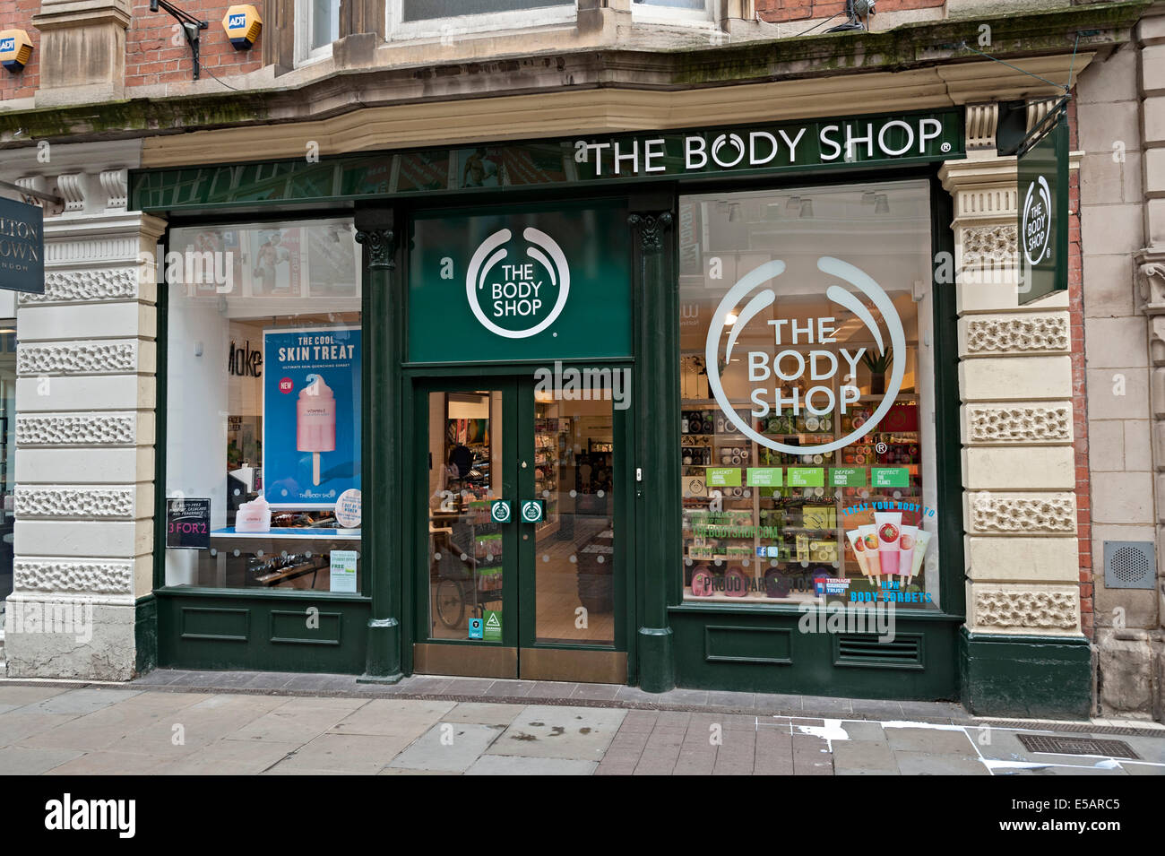 The body shop Nottingham city Anita Roddick loreal Stock Photo Alamy