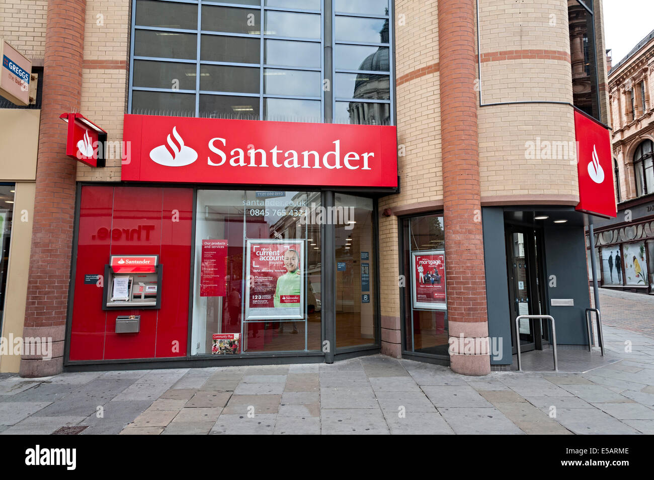 santander spanish bank Nottingham Stock Photo