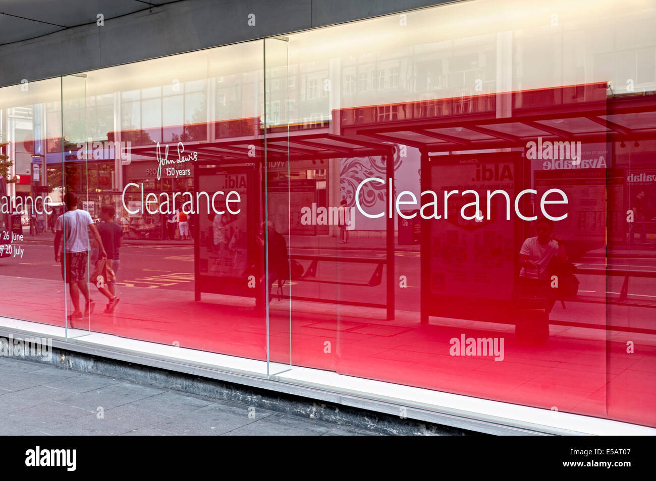 John lewis department store clearance sale sign nottingham Stock Photo - Alamy