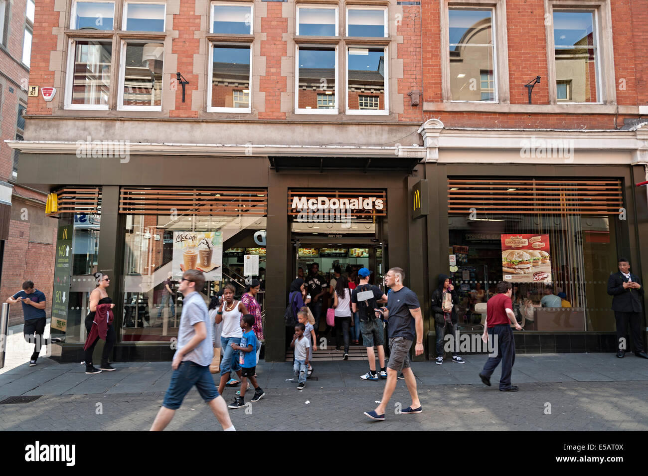 Mcdonalds fast food restaurant Nottingham Stock Photo Alamy
