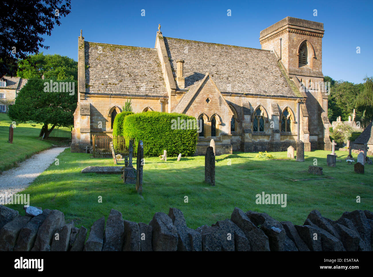 St Barnabas Church of Ease, Snowshill, the Cotswolds, Gloucestershire, England Stock Photo