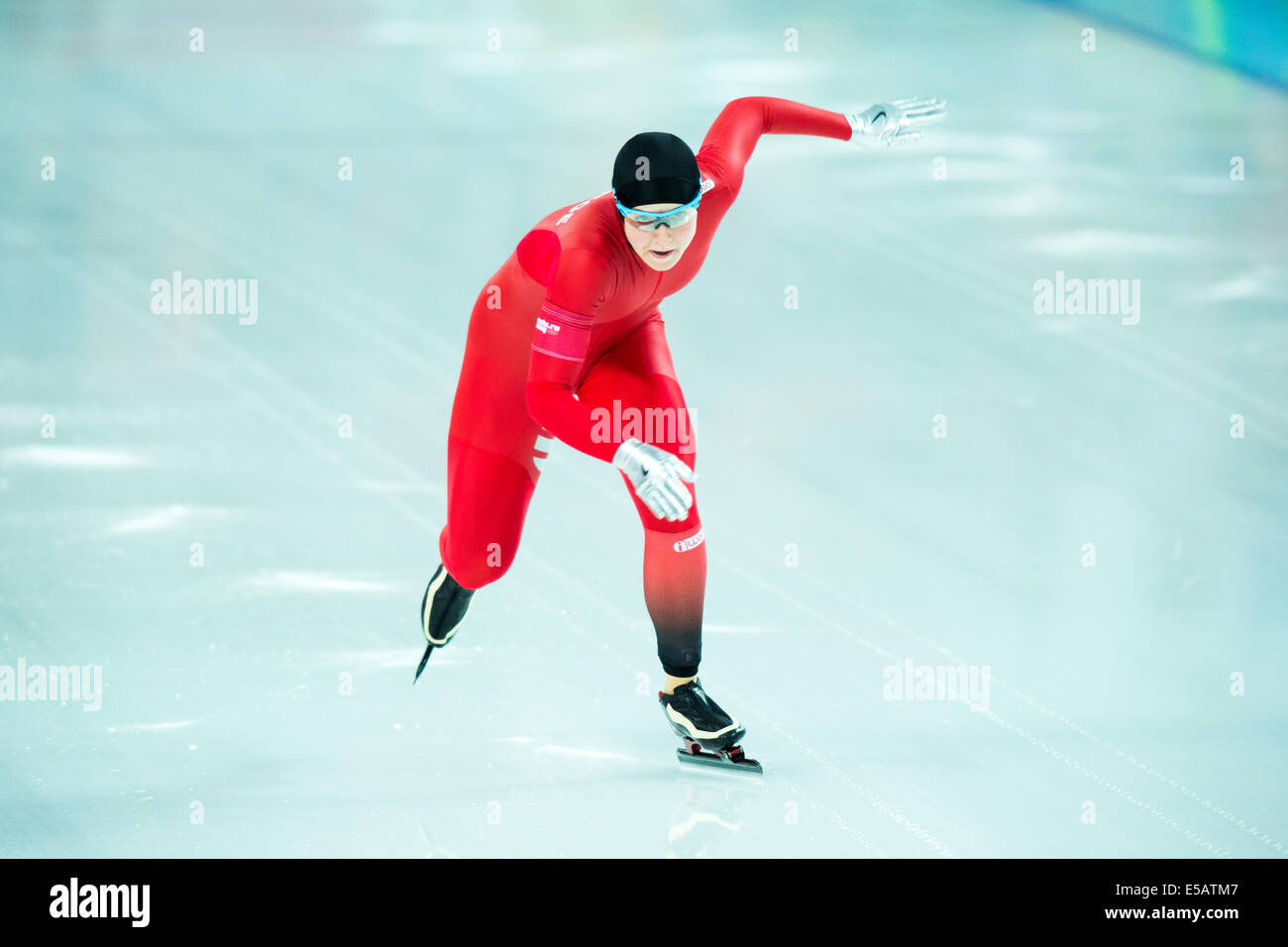 Ida Njaatun (NOR) competing in Women's 1000m Speed Skating at the