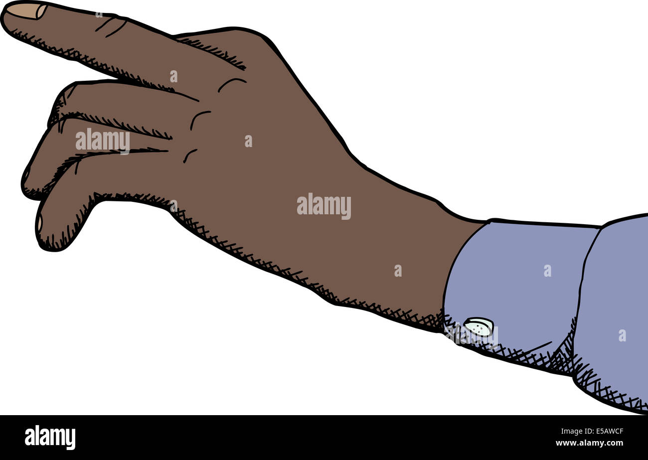 Index finger pointing over isolated white background Stock Photo - Alamy