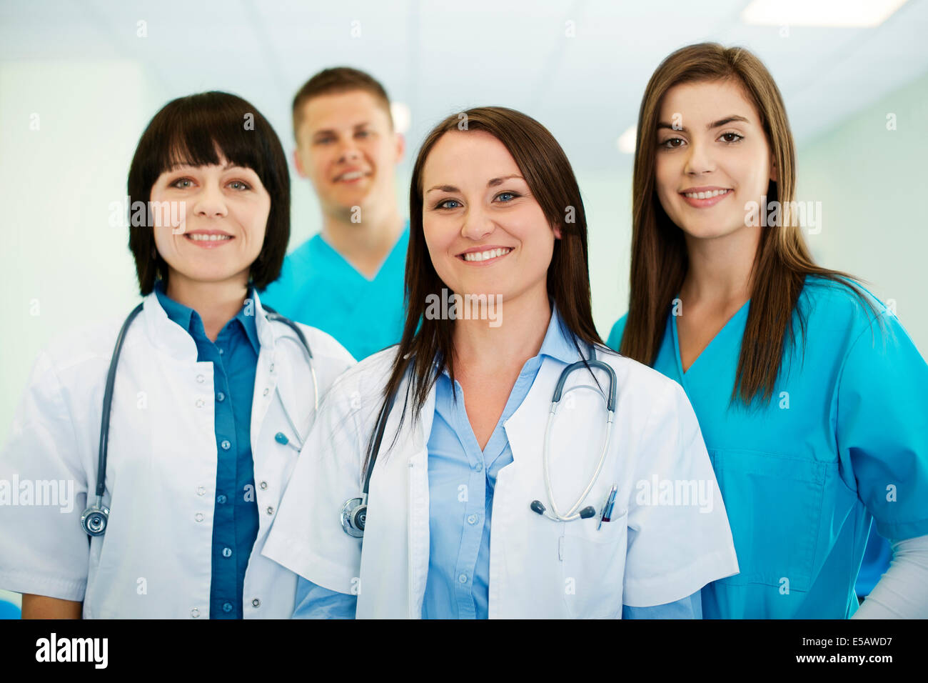 Successful medical team Debica, Poland Stock Photo