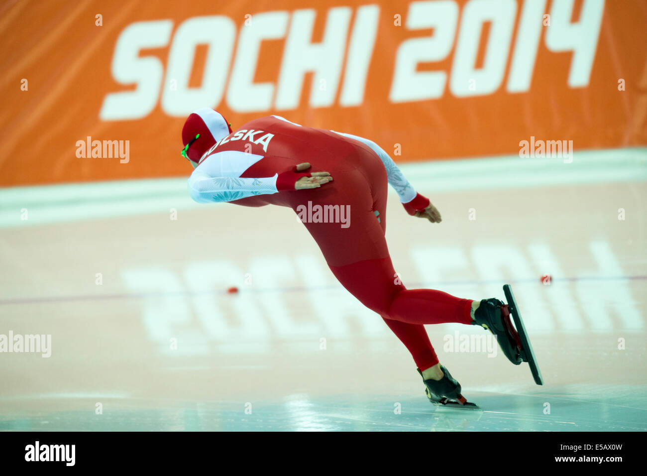 Natalia Czerwonka (POL) competing in Women's 1000m Speed Skating at the