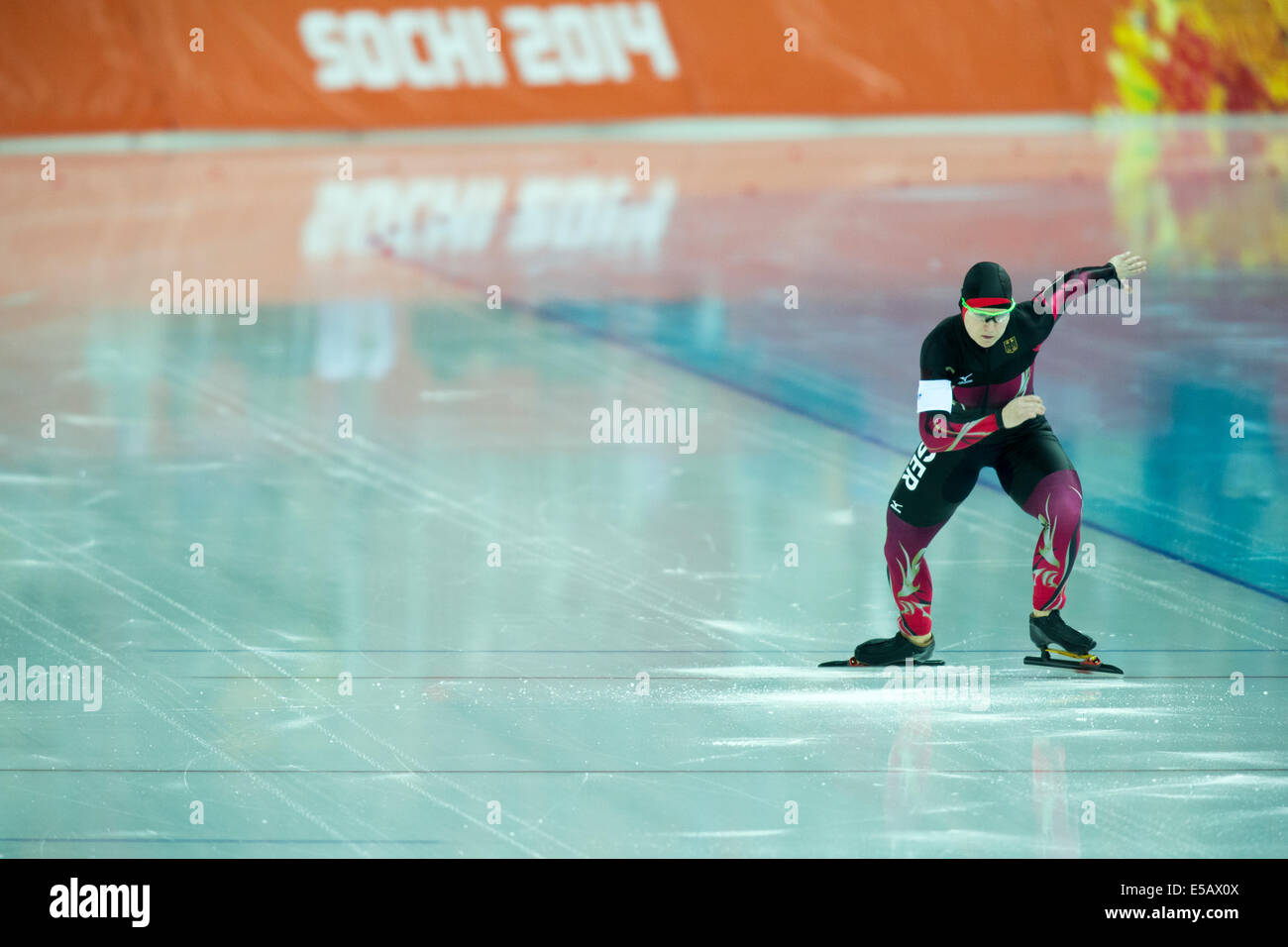 Jenny Wolf (GER) competing in Women's 1000m Speed Skating at the