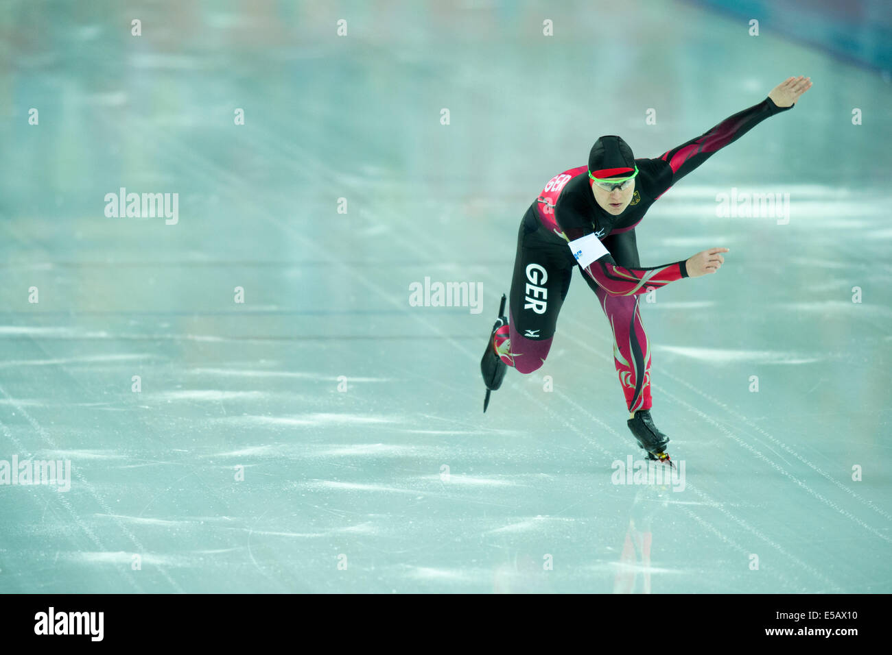 Jenny Wolf (GER) competing in Women's 1000m Speed Skating at the