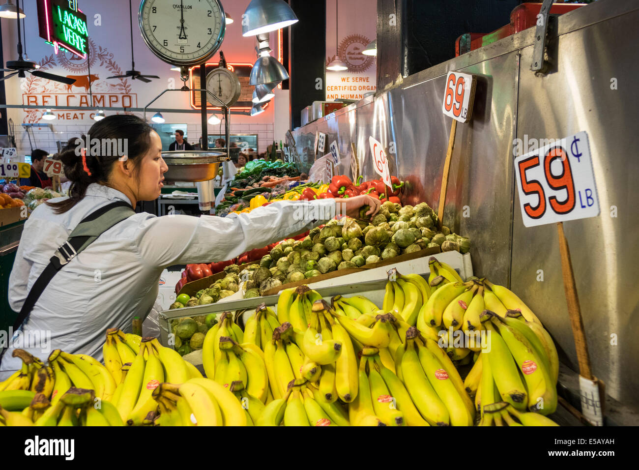 Los Angeles California,Downtown,Grand Central Market,public market