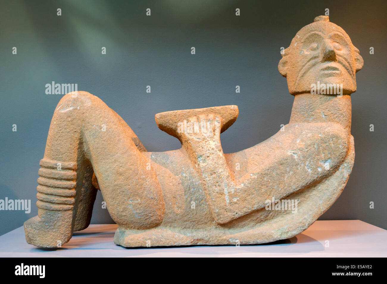 Melbourne Australia,Southbank,St. Kilda Road,National Gallery of Victoria,art,museum,Chacmool,sculpture,stone,Mayan,Tarascan Mexico,reclining figure,A Stock Photo