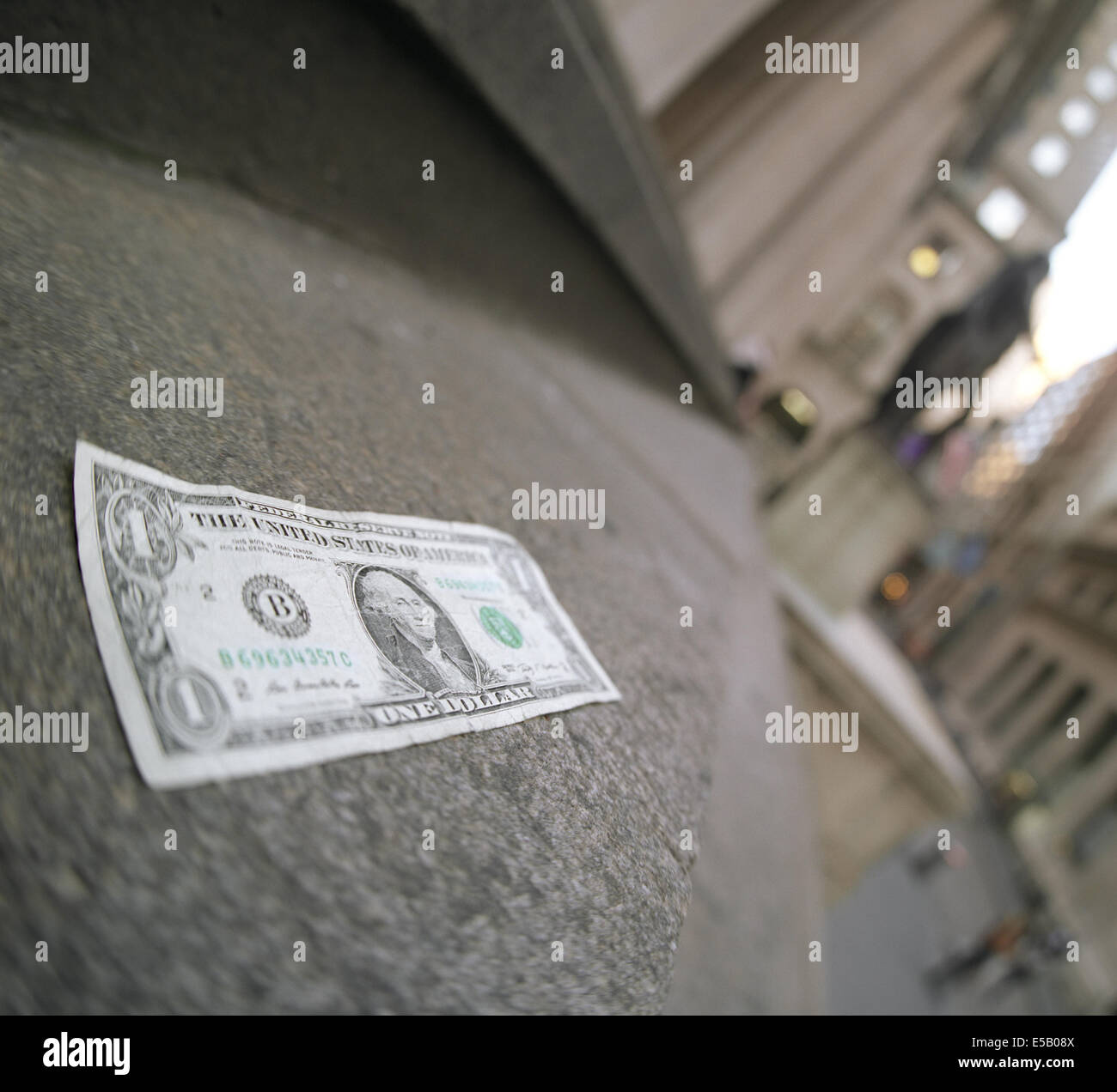 One dollar bill. Stock Photo