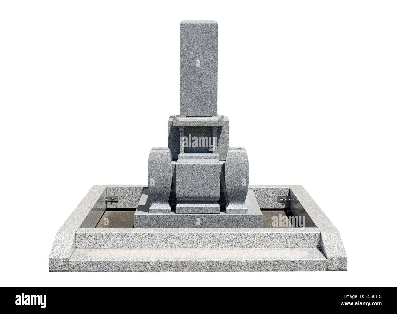 Japanese tombstone isolated on white background Stock Photo - Alamy