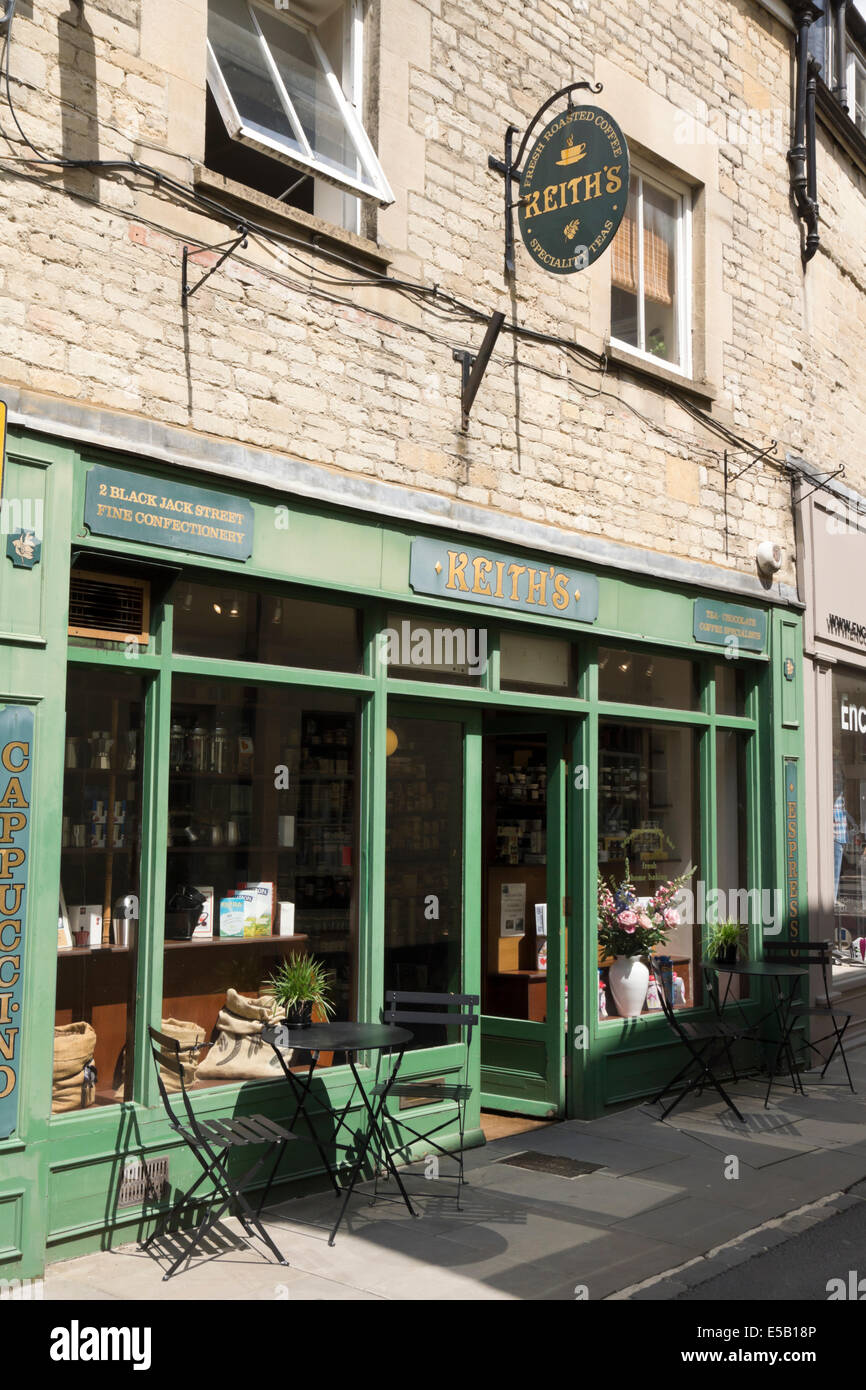 Cirencester, a country town in the Cotswolds Gloucestershire England UK  Keith's shop Stock Photo