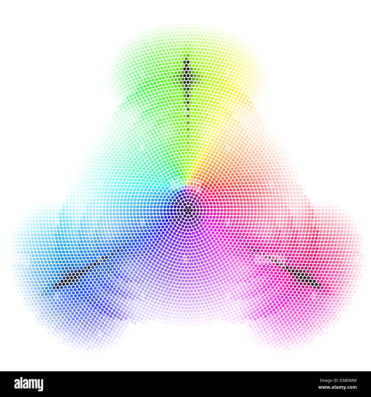 Triangle different colored mosaic on the light background Stock Photo ...