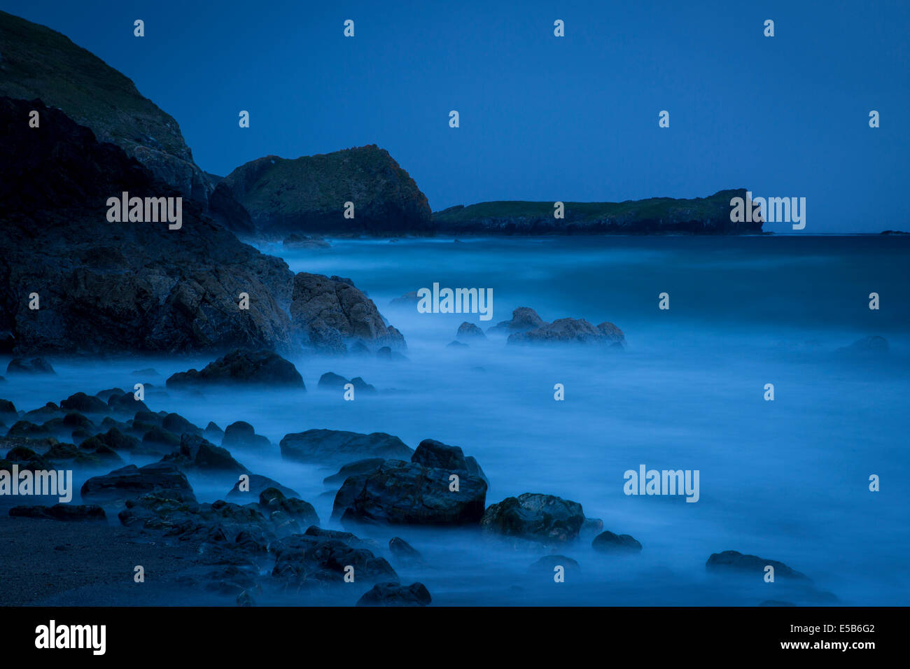 Rocky coastline near Lizard, Cornwall, England Stock Photo