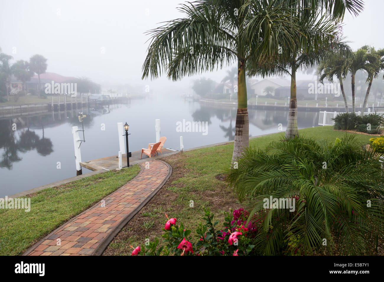 Residential Canal Front Homes, Punta Gorda, FL, USA Stock Photo Alamy