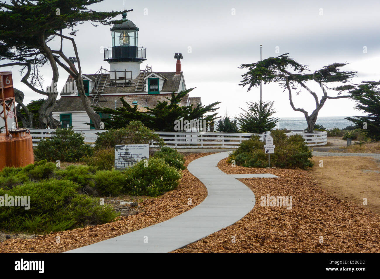 Point Pinos lighthouse, Pacific Grove California Stock Photo
