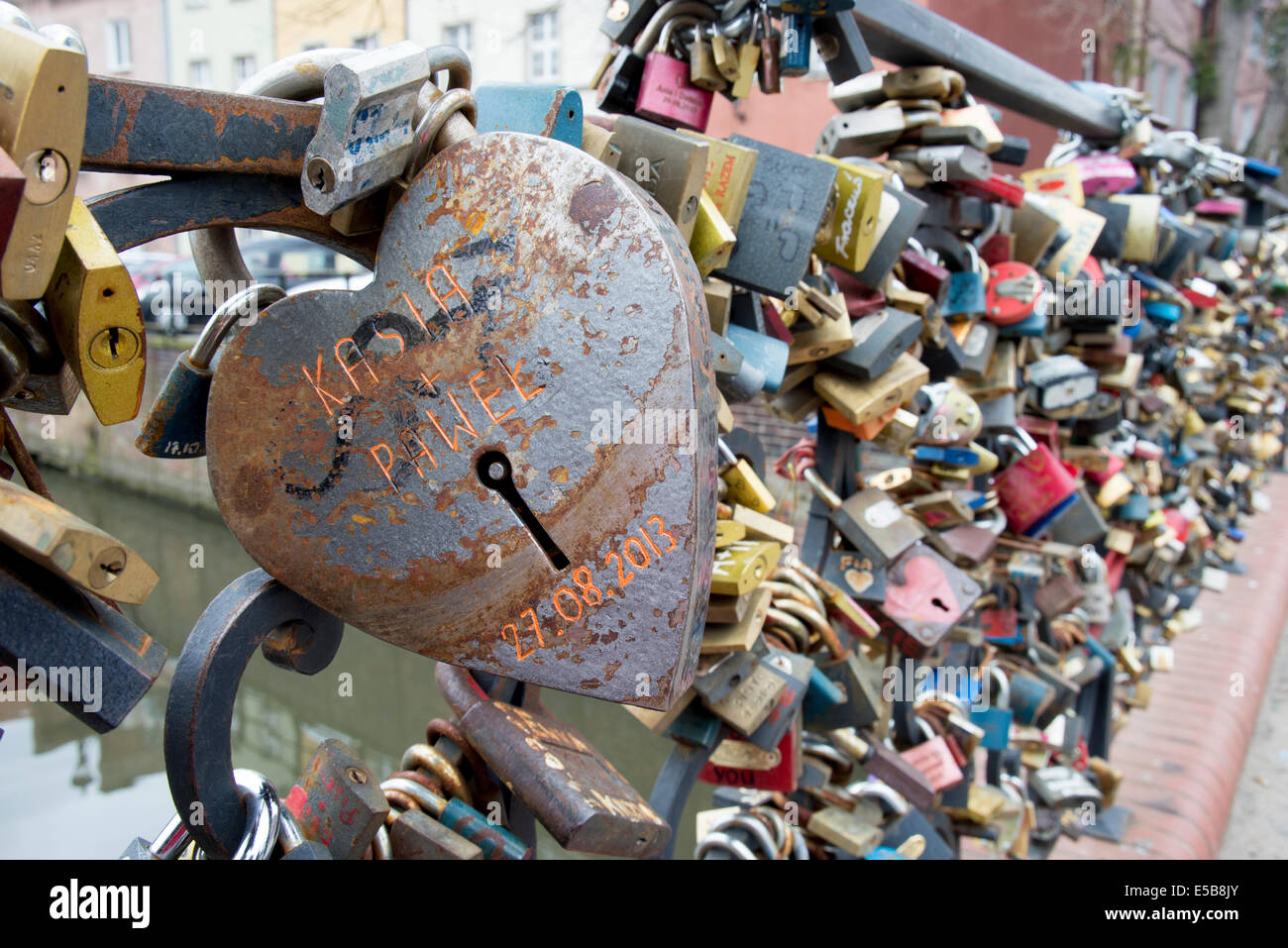 Love padlocks on Certovka Kampa bridge in Prague Stock Photo Alamy