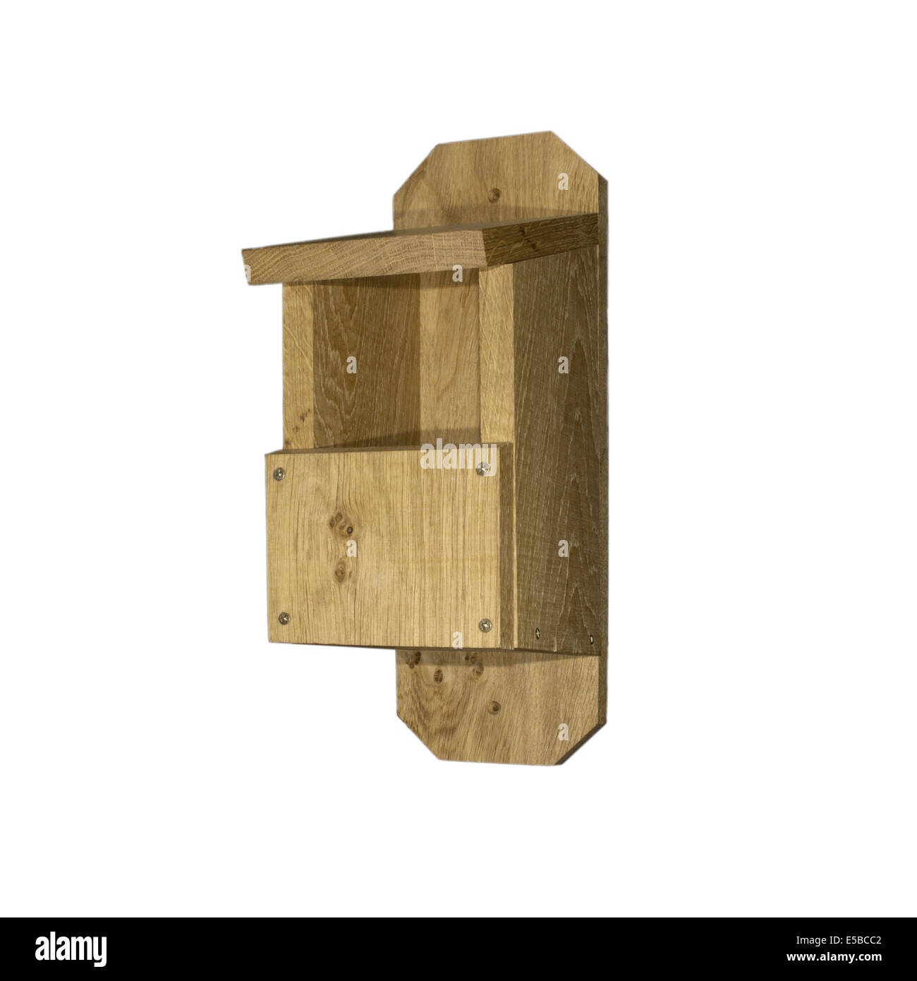 Typical open fronted bird nestbox Stock Photo