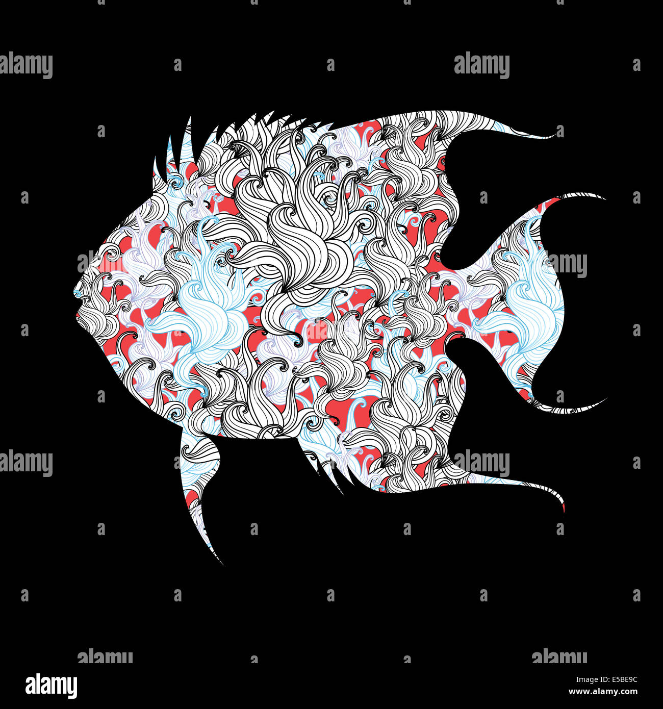 various sea animals in blue sea water Stock Photo - Alamy