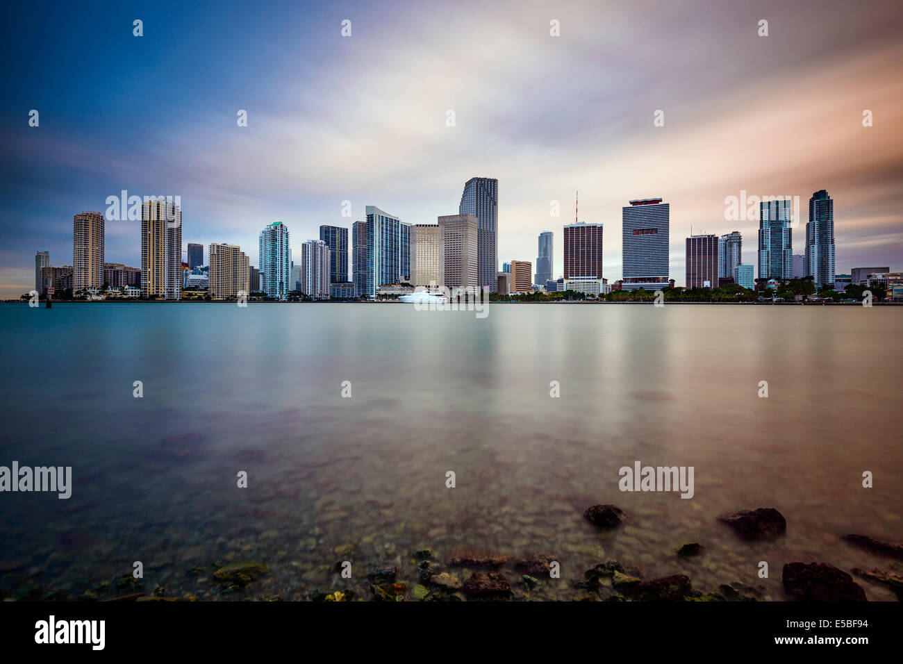 Miami, Florida, USA downtown cityscape. Stock Photo