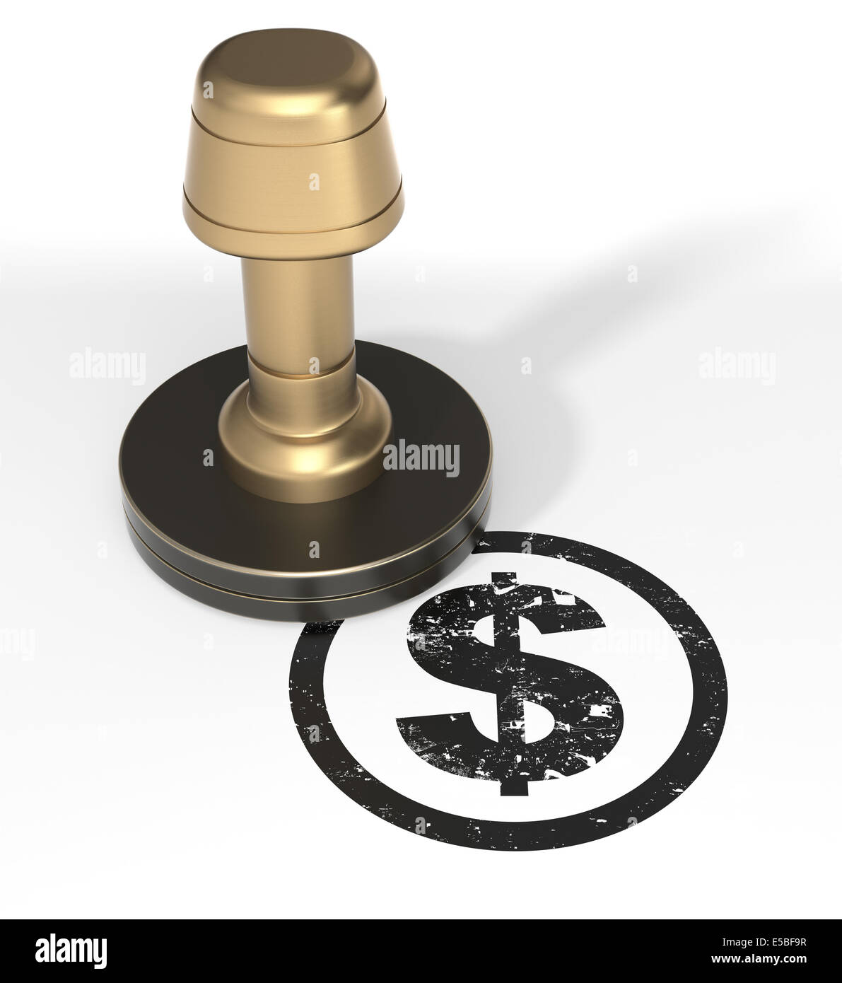 Dollar Sign Rubber Stamp Stock Photo Alamy