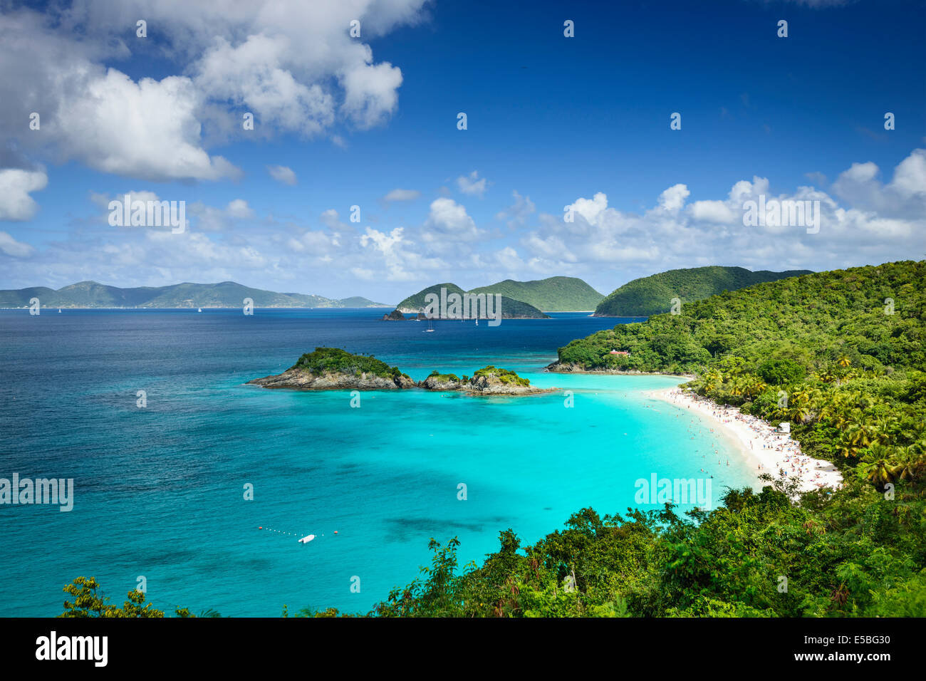 St. John, US Virgin Islands at Trunk Bay. Stock Photo