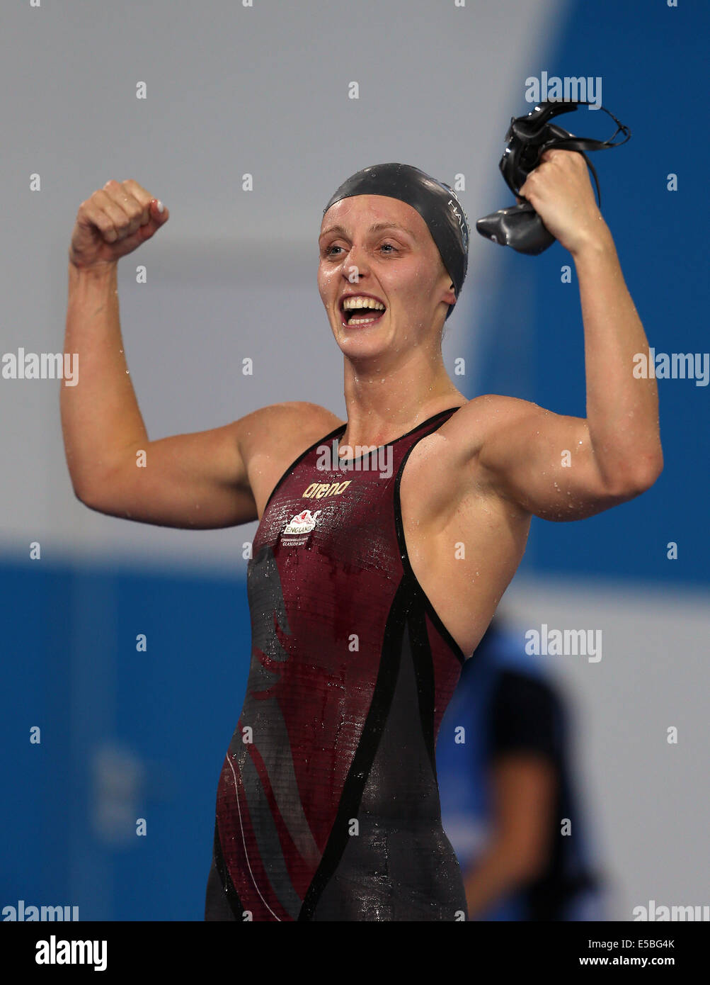 FRANCESCA HALSALL WINS GOLD 50M FREESTYLE TOLLCROSS SWIMMING CENTRE
