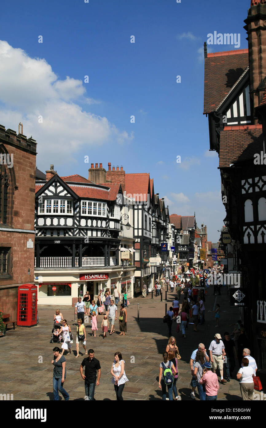 Eastgate Street Chester Cheshire England UK Stock Photo Alamy