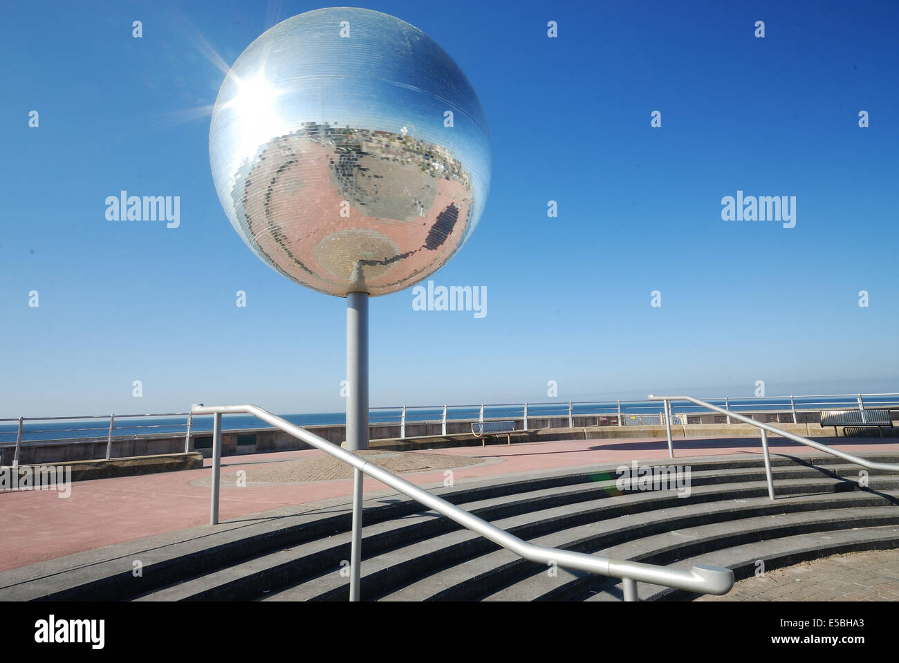 Worlds Largest Mirror Ball Stock Photo Alamy