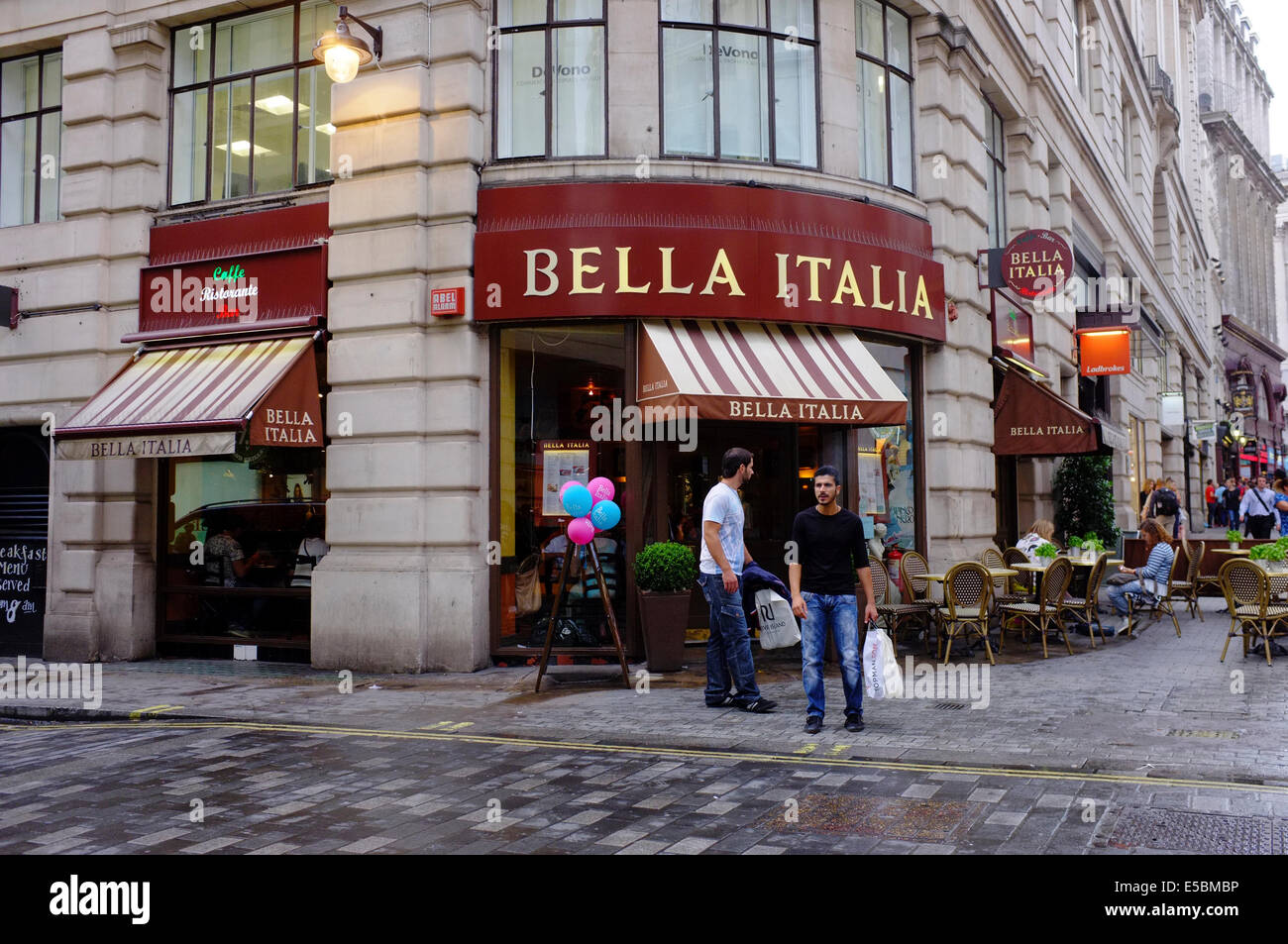 BELLA ITALIA restaurant in London Stock Photo