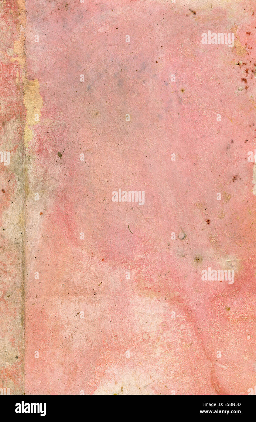 Old pink paper grunge texture Stock Photo