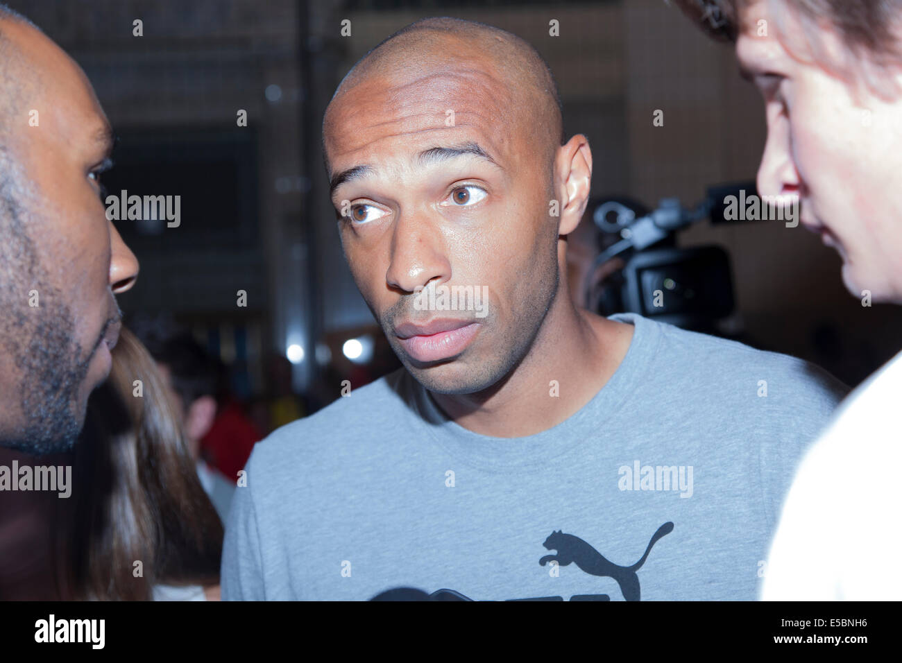 New York, NY, USA - July 25, 2014: Arsenal Legend Thierry Henry attends ...