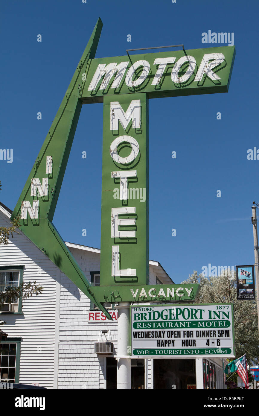 The motor Inn Motel in Bridgeport California on highway 395 Stock Photo