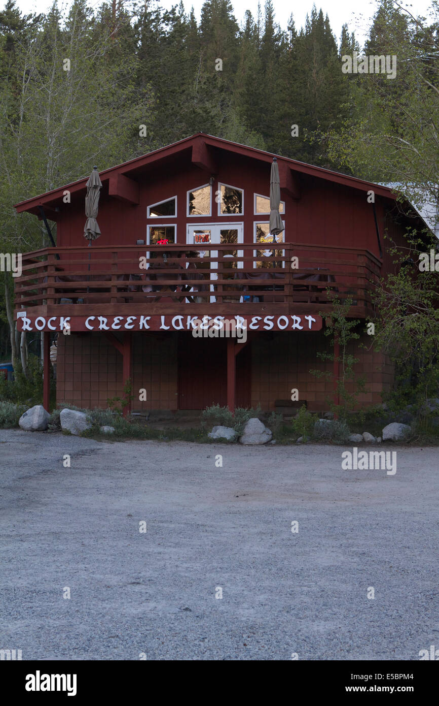 Rock Creek Lakes Resort In The Eastern Sierra Nevada Mountains Of California Featuring The Famous Pie In The Sky Cafe Stock Photo Alamy