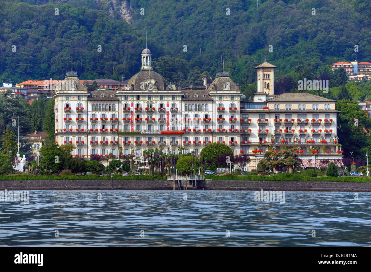 Grand Hotel des Iles Borromées, Stresa, Piedmont, Italy Stock Photo