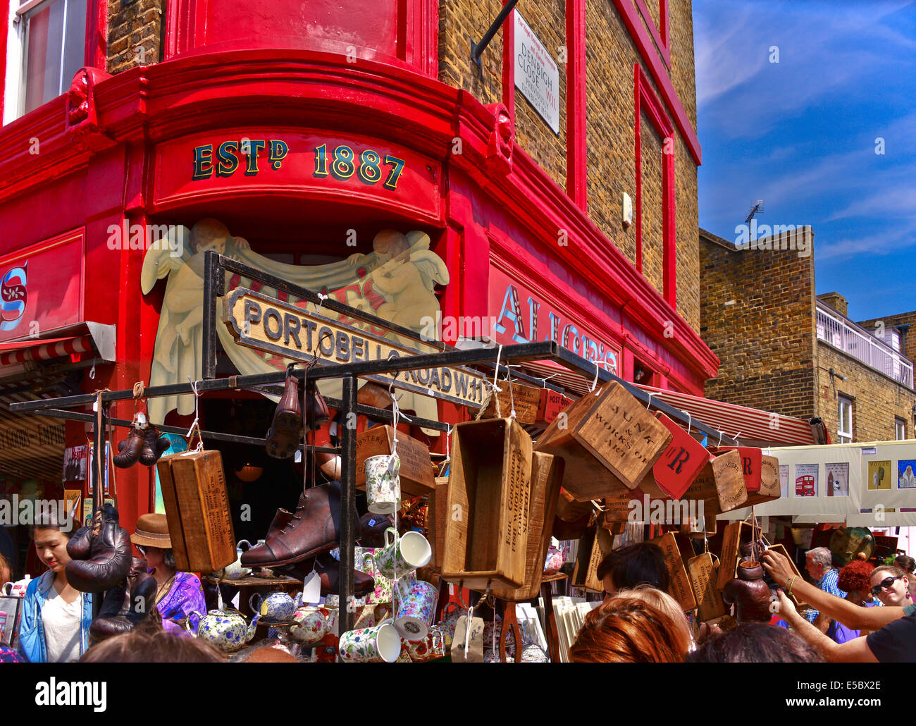 Portobello Road is a street in the Notting Hill Stock Photo Alamy