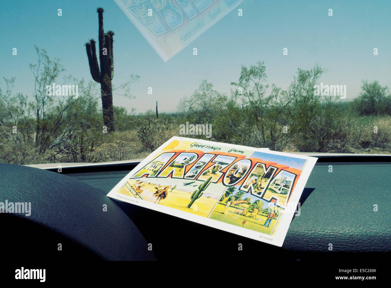 Postcard from Arizona USA Stock Photo