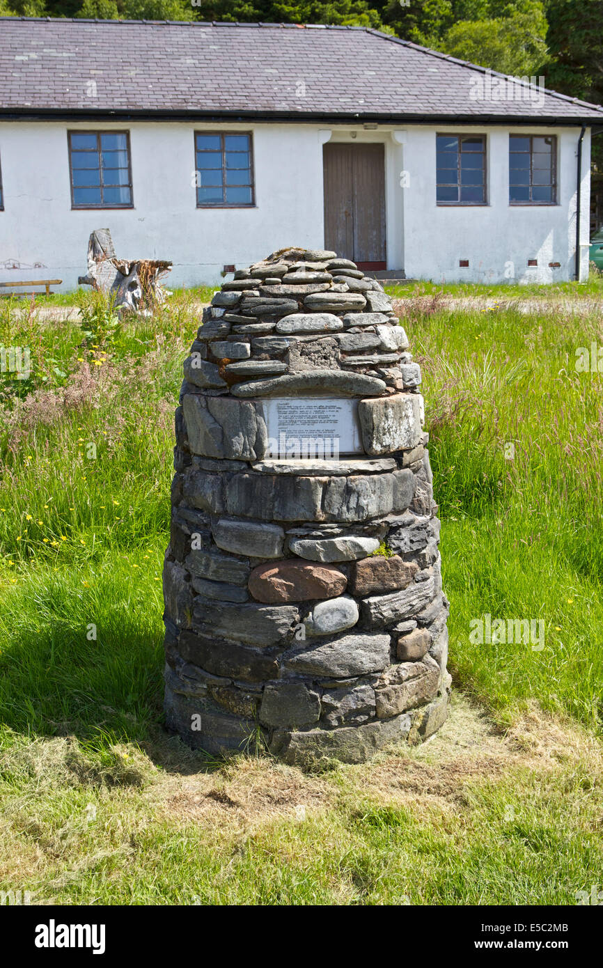 Cairn to the seven men of knoydart Stock Photo