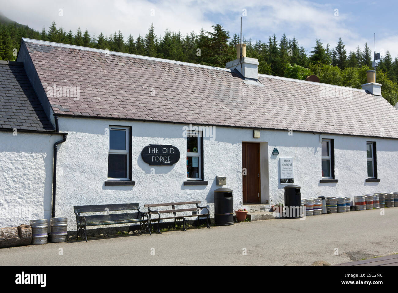 The Old Forge inn Inverie Knoydart Stock Photo