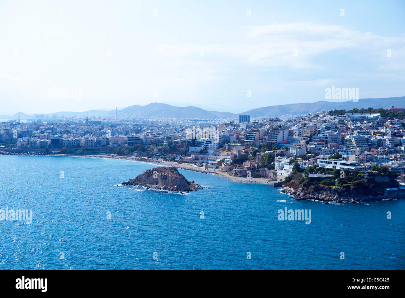 Aerial view of Piraeus, pireas Stock Photo