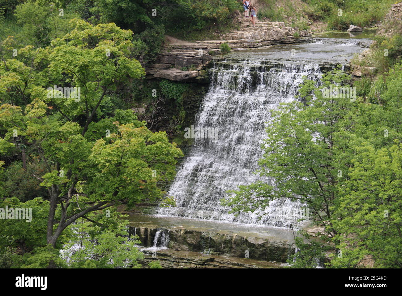 Albion Cascading Waterfalls in Hamilton, Ontario, Canada. Stock Photo