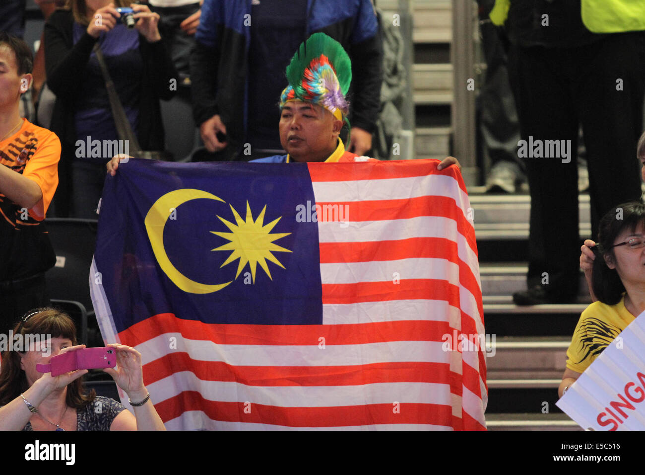 Glasgow, Scotland, UK. 27th July, 2014. Glasgow Commonwealth Games. Table Tennis Women's Gold