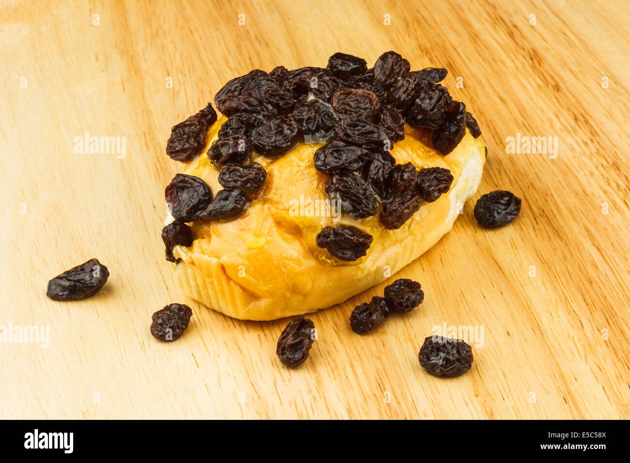 Bread with mayonnaise and raisin Stock Photo Alamy