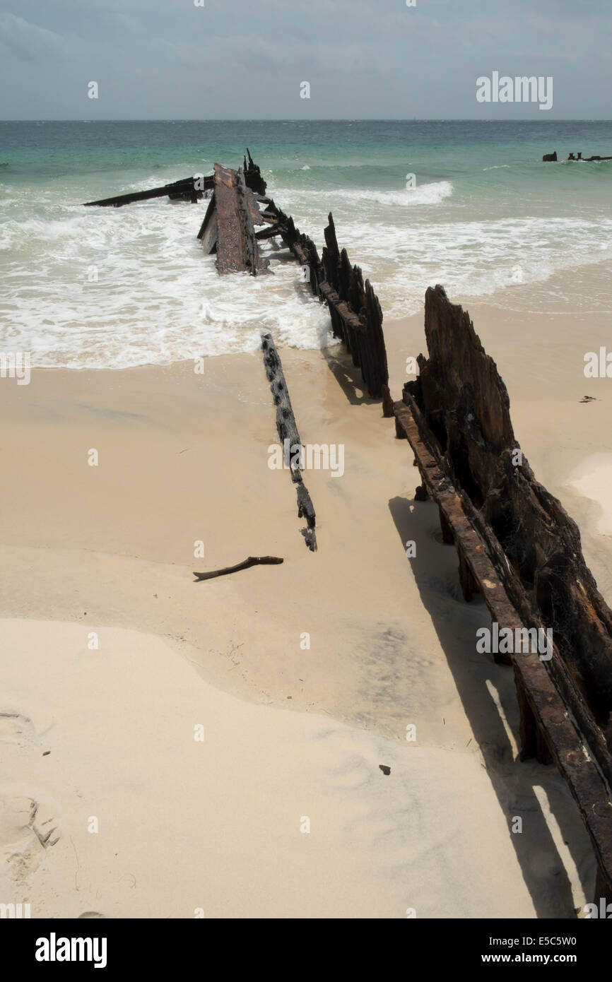 Bulwer Wrecks, Moreton Island Stock Photo Alamy