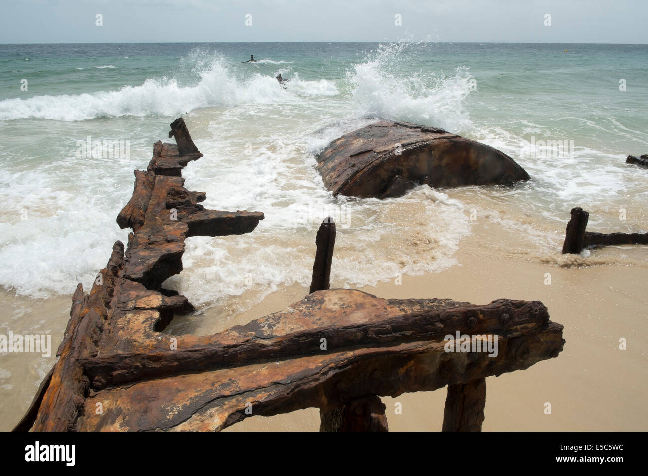 Bulwer Wrecks, Moreton Island Stock Photo Alamy