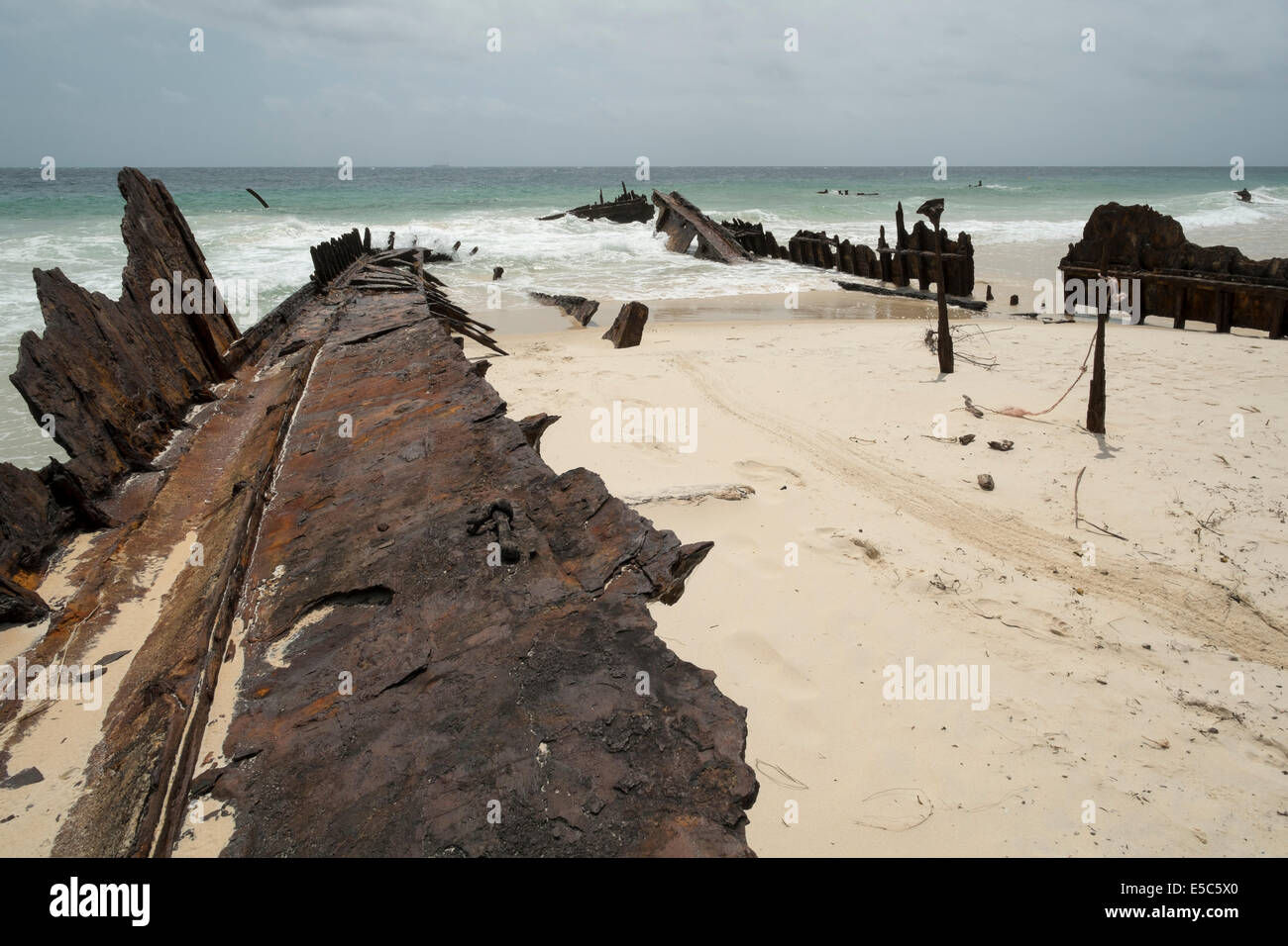 Bulwer Wrecks, Moreton Island Stock Photo Alamy