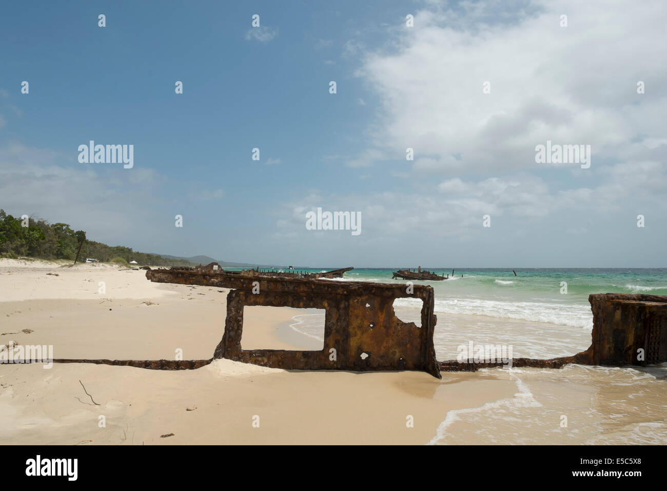 Bulwer Wrecks, Moreton Island Stock Photo Alamy